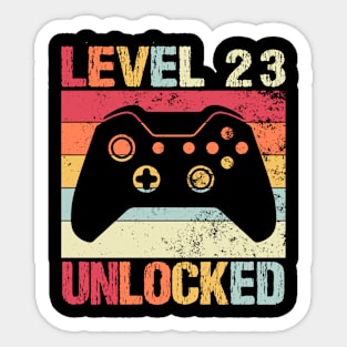 Level 23 Unlocked - 23rd Birthday Sticker